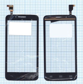 Фото 1/2 Сенсорное стекло(тачскрин) для Huawei Ascend Y511 черный
