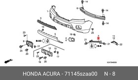 71145SZAA00, Кpонштейн фаpы левой