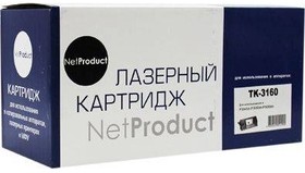 NetProduct TK-3160 Картридж для Kyocera для ECOSYS P3045dn/3050dn/ 3055dn/3060dn (12500k) с чипом
