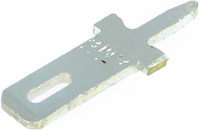 Фото 1/3 FASTON .110 Uninsulated Male Spade Connector, PCB Tab, 2.8 x 0.8mm Tab Size