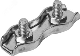 duplex-10, Зажим для троса двойной 10мм Duplex покрытие цинк – купить оптом и в розницу