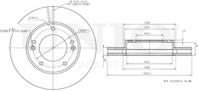 Фото 1/4 BRD-20343, Диск тормозной