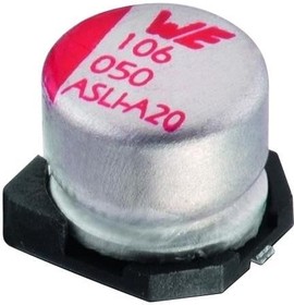 865080253012, Aluminum Electrolytic Capacitors - SMD WCAP-ASLI 470uF 10V 20% SMD/SMT