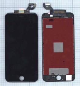 Дисплей (экран) в сборе с тачскрином для Apple iPhone 6S plus черный (Premium LCD)