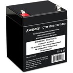 ES255175RUS, Аккумуляторная батарея ExeGate DTM 1205 (12V 5Ah, клеммы F1)