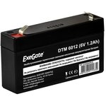 EX282945RUS, Аккумуляторная батарея ExeGate DTM 6012 (6V 1.2Ah, клеммы F1)