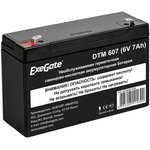 EX282951RUS, Аккумуляторная батарея ExeGate DTM 607 (6V 7Ah, клеммы F1)