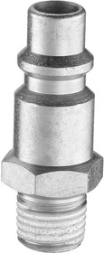 Фото 1/3 IRP 086153P, Treated Steel Male Plug for Pneumatic Quick Connect Coupling, G 1/2 Male Threaded