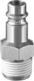 Фото 1/3 ERP 076153P2, Treated Steel Male Plug for Pneumatic Quick Connect Coupling, G 1/2 Male Threaded