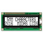 MC21605G6W-FPTLW-V2, MC21605G6W-FPTLW-V2 G Alphanumeric LCD Display White ...