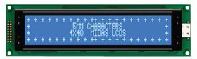 MC44005A6W-BNMLW-V2, MC44005A6W-BNMLW-V2 A Alphanumeric LCD Display, Blue on White, 4 Rows by 40 Characters, Transmissive
