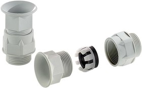 12052809, Cable Glands, Strain Reliefs & Cord Grips Pg cable glands with anti-kink protection POZB, polyamide, light grey, IP 65