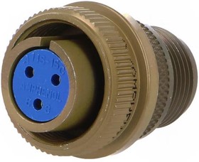 Фото 1/3 97-3106A-14S-1S, CIRCULAR CONNECTOR PLUG SIZE 14S, 3 POSITION, CABLE