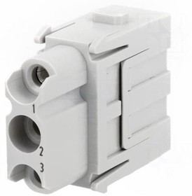 Фото 1/6 09140032702, Heavy Duty Power Connectors 3 AXIAL CONTACT FEM HAN C MODULE