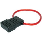 Держатель предохранителя флажкового НОРМА с крышкой и проводом резина TX