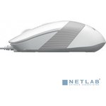 A-4Tech Мышь FStyler FM10 WHITE белый/серый оптическая (1000dpi) USB [1147676]