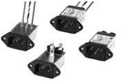 1EF8, AC Power Entry Modules 1A IEC-WIRE LEAD FLANGE MOUNT