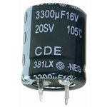 381LL472M080A052, Aluminum Electrolytic Capacitors - Snap In 4700uF 80V 20% 8K hours