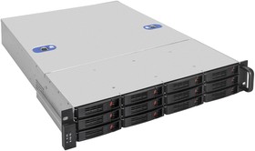 Фото 1/10 Серверный корпус ExeGate Pro EX292490RUS 2U660-HS12  RM 19", высота 2U, глубина 660, без БП, 12xHotSwap, USB
