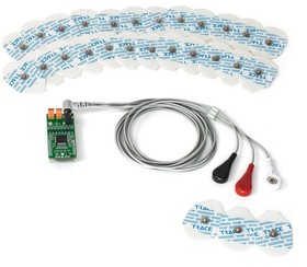 MIKROE-2508, ECG 2 click bundle Heart Rate Sensor mikroBus Click Board