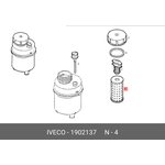 1902137, Фильтр масляный системы ГУРа (M+H:H601/4) Iveco Stralis,AD/AT/AS ...