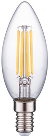 Светодиодная нитевидная лампа прозрачная, свеча С35 11Вт 4000К Е14 FAR000123