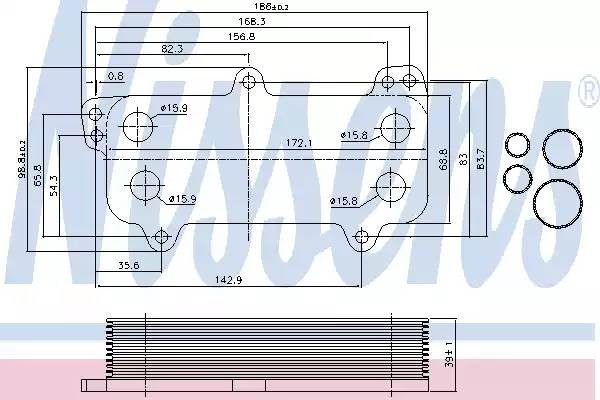 90684, Радиатор масляный VW T5 2 5TDI – купить оптом и в розницу