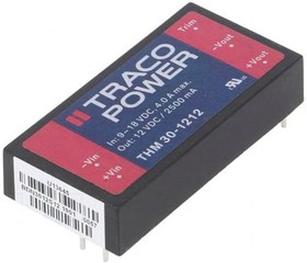 Фото 1/3 THM30-1212, Isolated DC/DC Converters - Through Hole