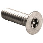 1550MS50T, Flat Stainless Steel Tamper Proof Security Screw, M3.5 x 12mm
