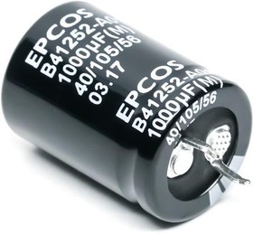 B41252A0158M000, Aluminum Electrolytic Capacitors - Snap In 80VDC 1500uF 20% PVC 6mm Terminals