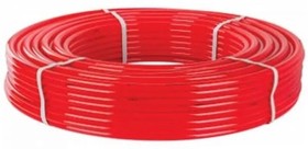 Труба PERT, красная, для теплого пола D 16х2,0 бухта 100 м 15987