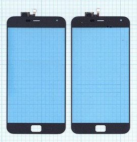 Сенсорное стекло (тачскрин) для Meizu MX4 Pro черное