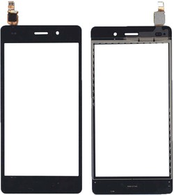 Сенсорное стекло (тачскрин) для Huawei P8 Lite черное
