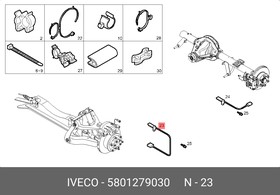 5801279030, Датчик ABS |передний \Iveco Daily