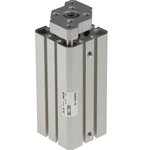 CDQMB25-50, Pneumatic Guided Cylinder - 25mm Bore, 50mm Stroke, CQM Series ...
