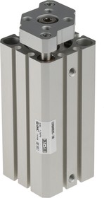 Фото 1/4 CDQMB25-50, Pneumatic Guided Cylinder - 25mm Bore, 50mm Stroke, CQM Series, Double Acting