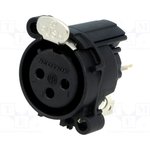 NC3FAV1, XLR Connectors 3C RECEPT VERTICAL