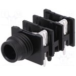 ACJM-HHOP, Jack Connector 1/4 in Chassis Mount Phone Jack Socket 10A