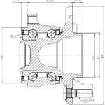 Z89140R, Ступица задняя NISSAN MURANO Z51 (07-- ), TEANA J32 (08-- ) RUS J32R ...