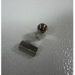 Фото 3/4 PCHSS-10 (Ni), Стойка для печатных плат, шестигр., латунь, М3, 10мм, никелированные