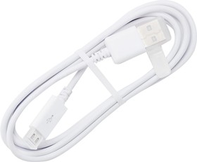 Фото 1/2 Дата-кабель Smartbuy USB - micro USB, цветные, длина   1 м, белый (iK-12 white)/100