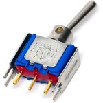 5236CDB, Switch Toggle ON ON SPDT Lever PC Pins 20VAC 20VDC 0.4VA PC Mount with ...