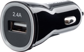 Фото 1/6 PM6681, USB зарядное устройство, 1 USB 5 В/2,4 A, 12 Вт, 6 см, черный