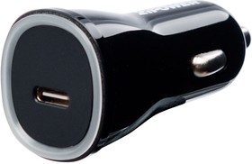 Фото 1/4 PM6686, USB зарядное устройство, Type-C, Power Delivery, 5 В/3 А, 18 Вт, 6 см, черный