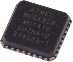 Фото 1/3 ATMEGA328-MU, ATMEGA328-MU, 8bit AVR Microcontroller, ATmega, 20MHz, 32 kB Flash, 32-Pin VQFN