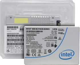 Фото 1/10 SSD накопитель Intel DC-P4510 (SSDPE2KX010T807) 1000GB/U.2/2.5/PCI-E