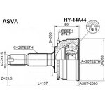 HY-14A44, ШРУС наружный 30x50x25