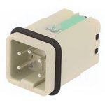 09200042634, Heavy Duty Power Connector Insert, 10A, Male, Han A Series, 4 Contacts