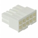 10127815-10LF, Power to the Board Minitek Power4.2 DR V Rec Hsg 10Pos