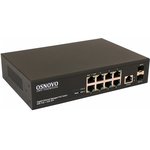 13595, SW-80802/L(150W) Управляемый L2 PoE коммутатор Gigabit Ethernet на 8 RJ45 ...